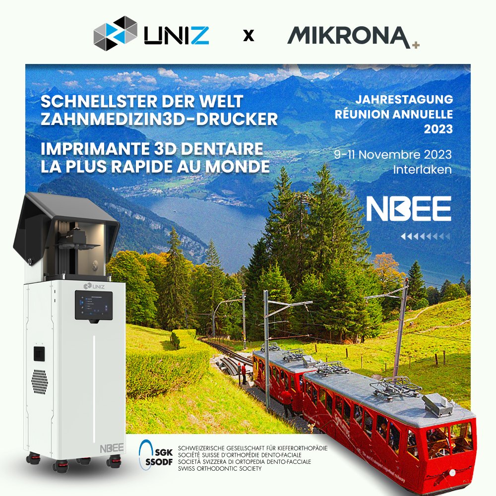 UNIZTechnology's tweet photo. Don't forget, tomorrow marks the beginning of the eagerly anticipated NBEE's presence at the Swiss Society of Dento-Facial Orthopedics Annual Conference in Interlaken, Switzerland!
🌐 Learn more: https://t.co/Qj7aOtQHdX
✅ Contact us: sales@uniz.com
#NBEE #SSODF2023 #Orthodontics https://t.co/cAk2OYhtfd