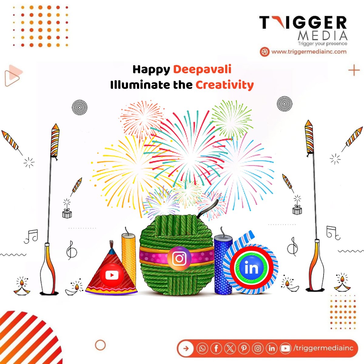 TriggerMediaInc's tweet photo. May the festival of lights illuminate your life with joy, prosperity, and endless happiness. Wishing you and your loved ones a very #HappyDeepavali! β¨πͺ
#HappyDiwali #FestivalOfLights #DeepavaliCelebration #indianfestival #seasonsgreetings #TriggerMediaInc #TriggerYourPresence https://t.co/2Fl2SK6zTu