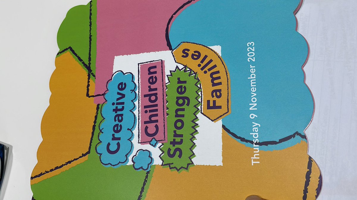 HeatherCorlett1's tweet photo. Excited to be representing @EveryChildNENC at the #CreativeChildrenStrongerFamilies event @HullabalooTweet to hear about the Letβs Play research and plans for a new National Centre for Childrenβs Creativity #artsandcreativity a network cross cutting theme @NENC_NHS https://t.co/9myd8Nt6ot
