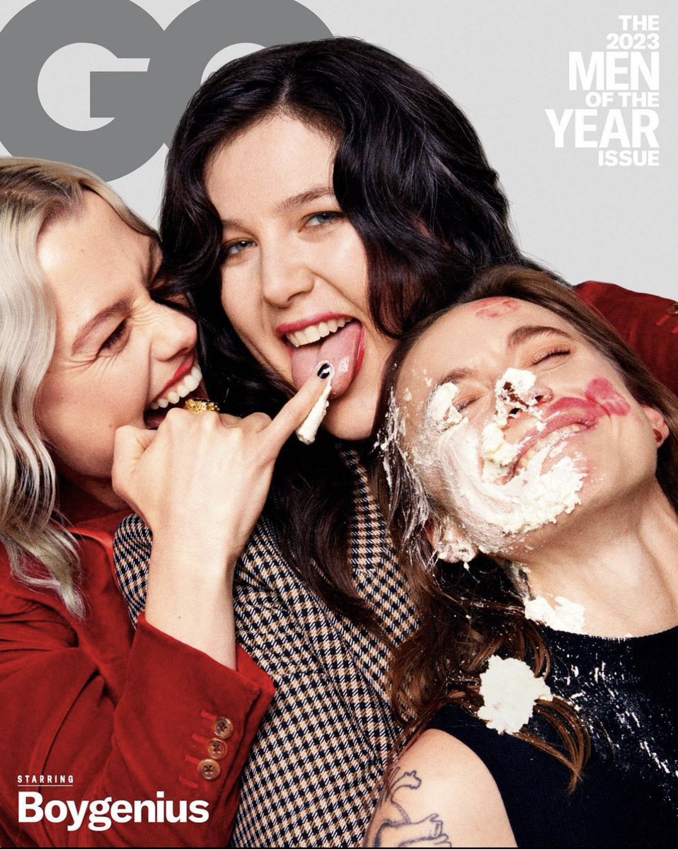 Boygenius for the cover of British GQ, they are the third out of six for the Man of the Year issue!
