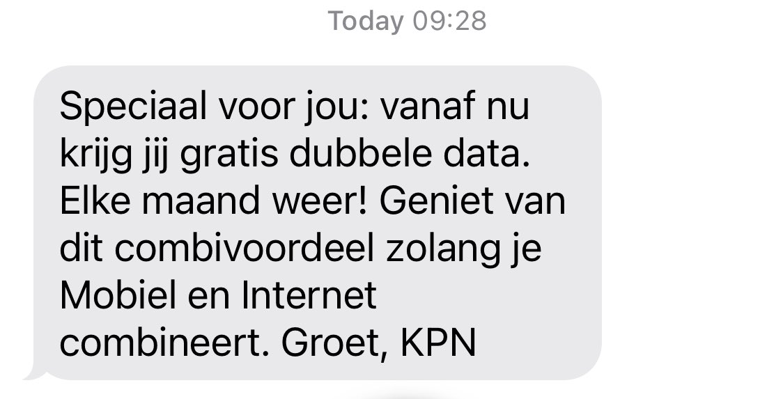 MBouvy's tweet photo. Wat een leuke verrassing van KPN!
L💚ve it 🤩
#kpn https://t.co/6fyuhqPE7R