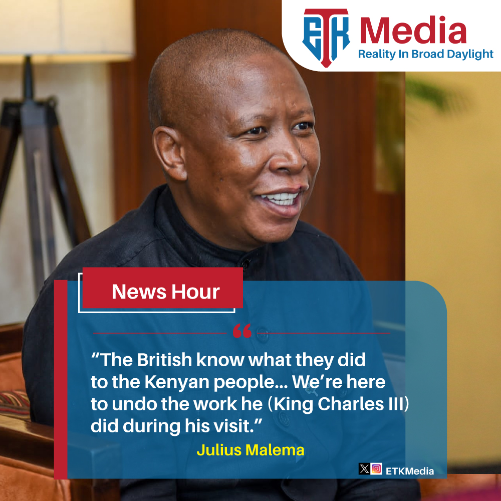 Julius Malema: We’re here to undo the work he (King Charles III) did during his visit.”
#Maandamano #Resign #NationalID #Ruto #MuregaBaichu #Uhuru #MosesKuria #DigitalID #kawiramwangaza #MpuriAburi #Passport #Cherargei #TransformingANation2023 #kaendekaende #StateOfTheNation