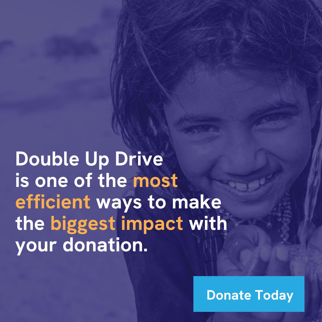 Swipe to find out more about Double up Drive.  Help share our mission of amplifying the highly impactful work our charities do.
You Donate. We Match! Visit: doubleupdrive.org