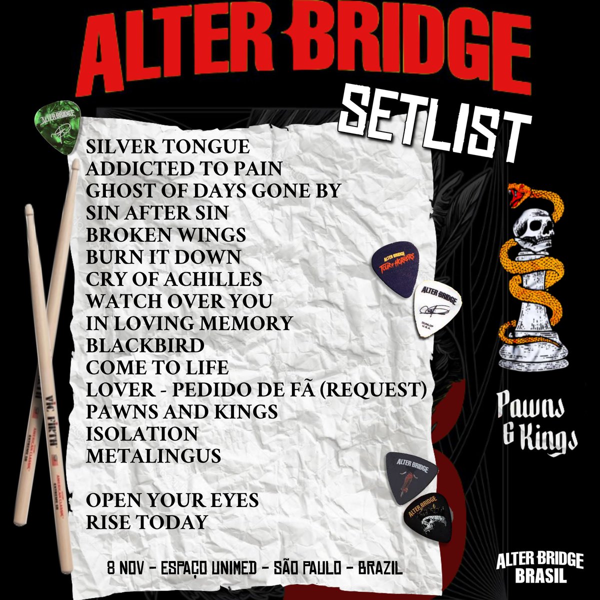 Alter Bridge Brasil tweet media