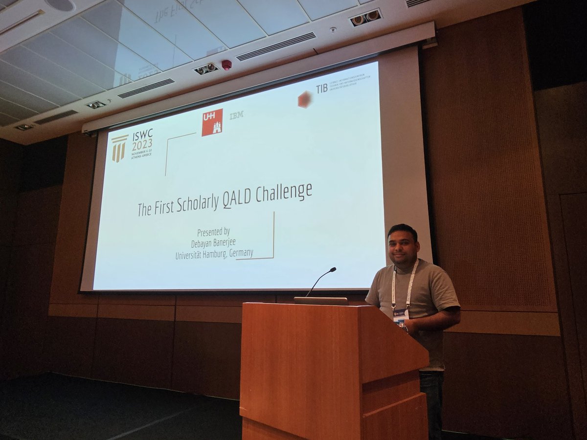 nandanamihindu's tweet image. The first scholarly QALD ISWC challenge is happening now at MC3.

#iswc2023 @iswc_conf 

@debayan @sushilawale @Ricardo_Usbeck @SoerenAuer