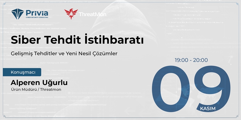 Siber tehdit istihbaratı hakkında etkinliğimiz bugün başlıyor. 

Kayıt olmayı unutmayınız!   

forms.office.com/Pages/Response… 

#Webinar #Online