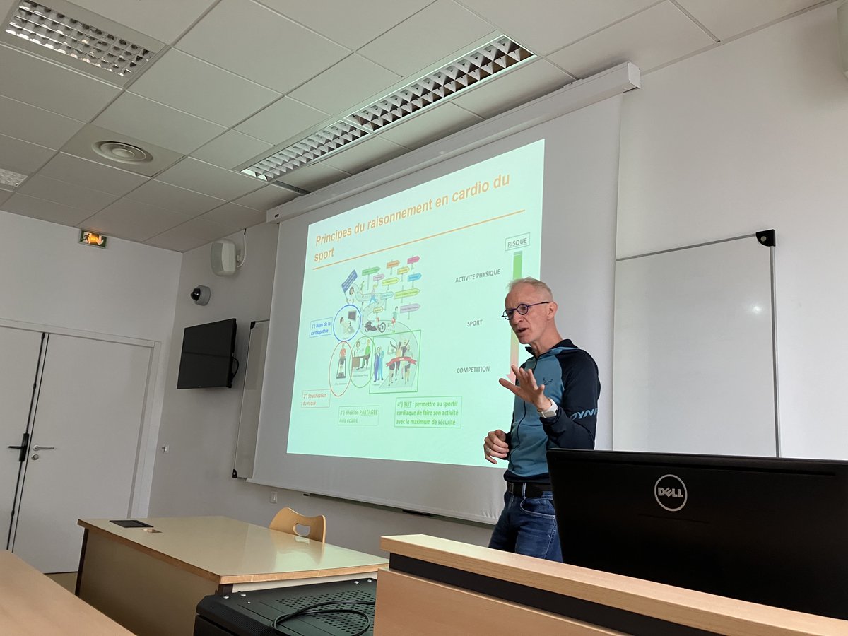 Séminaire national de FST de Médecine du Sport « Les fondamentaux cliniques en médecine du sport » à Saint-Etienne @Facmedecine_UJM @Facmedecine_UJM @ChuSaintEtienne @IRMIS_StEtienne #cardiologiedusport #traumatodusport ça début avec Stéphane Doutreleau !