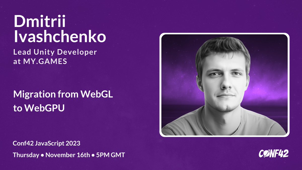 🎙️ Please join me for my talk on Migrating from WebGL to WebGPU at <a href="/conf42com/">Conf42</a> JavaScript 2023 next Thursday! 🚀

🔗 conf42.com/JavaScript_202…
