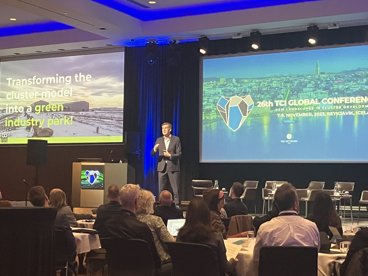 jamierwilson's tweet photo. Inspiring #TCI2023 keynote from Thor Sigfussen, founder of Iceland’s @OceanCluster, during which he neatly proved one of the key points of his talk: the most important role and core competence of #clustermanagers is bringing people together through #storytelling https://t.co/aAdg1gKQYk