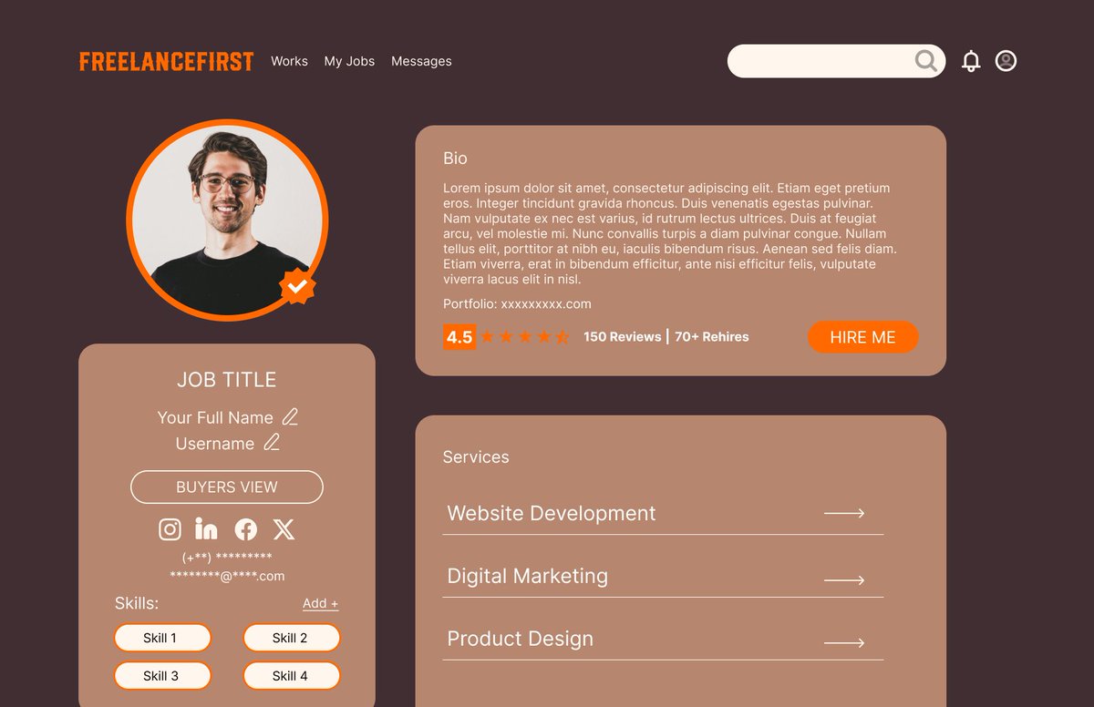 DesignerInCyber's tweet image. #DailyUI challenge 005
User profile page
