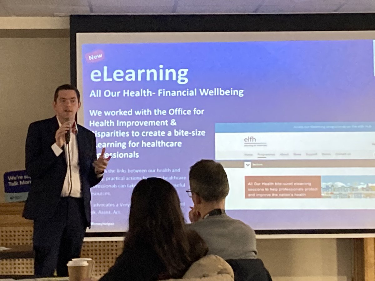 Speaking next is @paulctrhodes from @MoneyPensionsUK 'Supporting Health and Welfare Systems to Embed Money and Mental Health Support' #Nottingham #MentalHealthMatters #TalkMoney