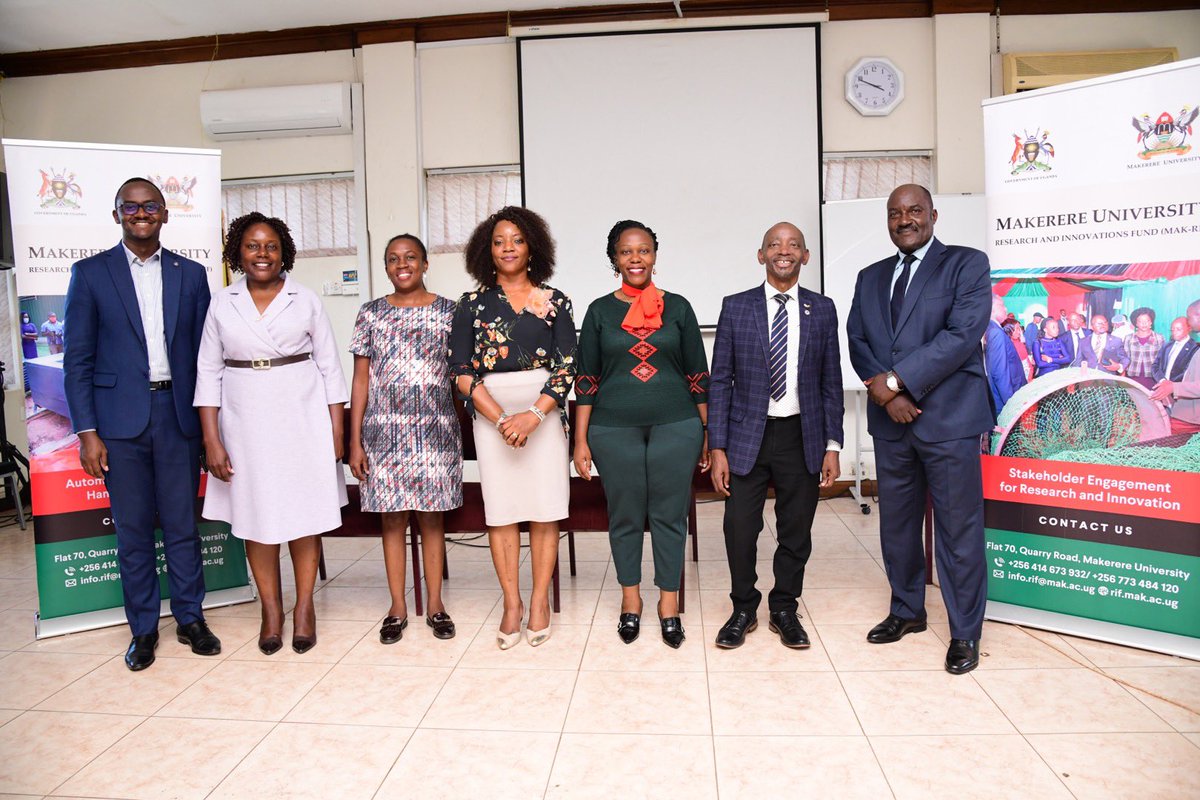 RIFMakerere's tweet photo. @Makerere @ProfNawangwe @RoyMayega @Ugandaconnectt @paceidug Group Photo Moments after todayโs engagement, the Makerere University
Research and Innovations Fund (Mak-RIF)
ย
Consultative Engagement with Private Sector, NGOs and CSOs Stakeholders to review the Mak-RIF Research Agenda. #MakResearch. https://t.co/SX1iu9tBVH