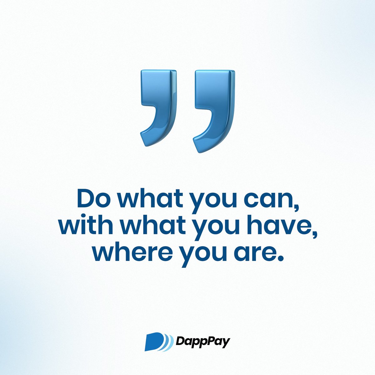 DappPay's tweet photo. Big things start from small beginnings. Don’t be ashamed to start small. 

DappPay - Payment solution.

 #fintech #business #payment #motivation #crypto https://t.co/sZI5HKKAtK