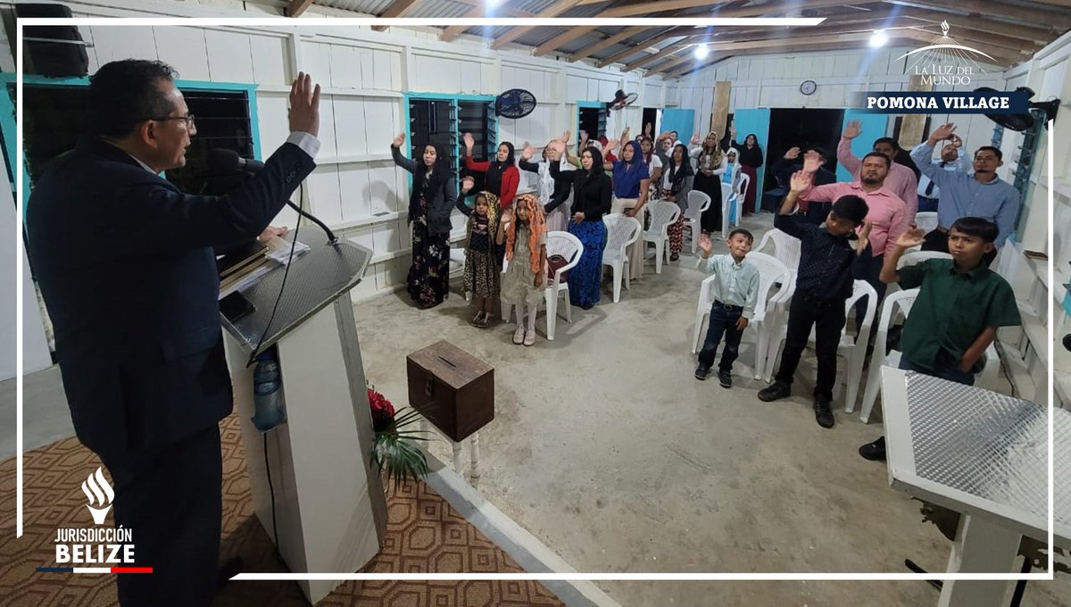 lldmbelice's tweet photo. En la cuna de las Montañas Maya, Pomona Village es la capital de los productos cítricos. Allí también florece la Iglesia del Señor con la fe gloriosa que ha sembrado en sus corazones el Apóstol de Jesucristo.

#LLDM  | #ElAmorNosUne | #LLDMBelice | #Seguimosadelante https://t.co/4YFKPuImQb