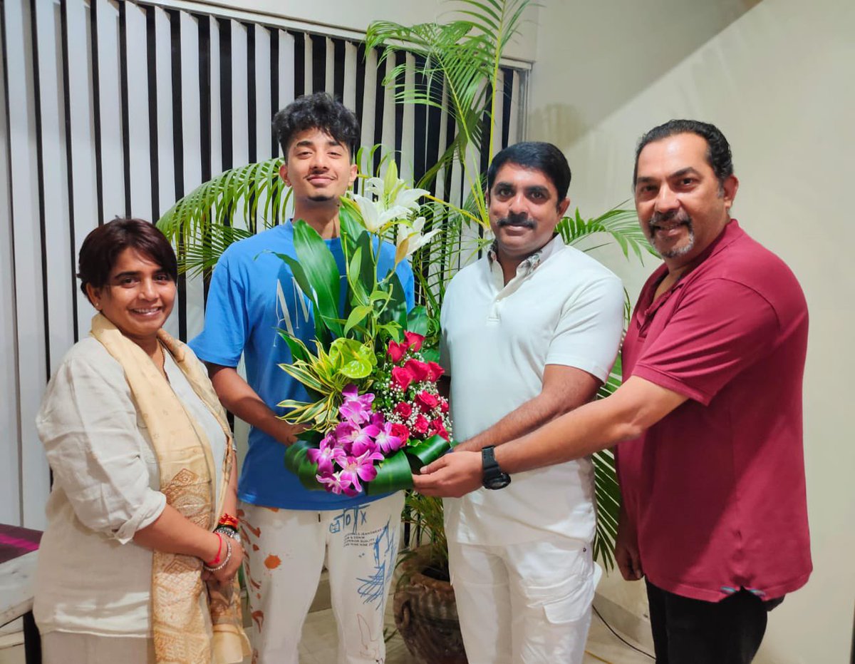 VijaiSardesai's tweet photo. TSUMYOKI RAPS HIS WAY TO ANOTHER FIRST! Visited #Fatorda’s very own Nathan Joseph Mendes to congratulate him on his proud achievement at the 2023 MTV Europe Music Awards. The recognition as the Best India Act has made all of #Goa very proud, and for Nathan it’s a global acknowledgment of not only his hard work and determination but also his intrinsic talent as a wonderful singer and performer. I’m sure this is just the beginning of a stellar career ahead, and I wish him all the very best. I’m also sure that his success will inspire more Goan artists to reach for the stars. God bless.