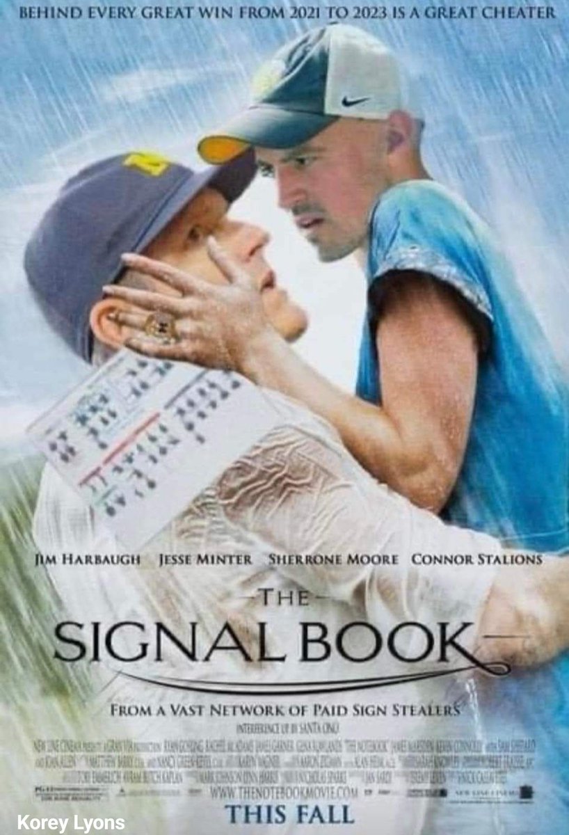 caboose005's tweet photo. @DanWetzel Stalions: Say I'm a cheater!! Say I'm
a cheater!!
Harbaugh: You're a cheater!
Stalions: Now say you're a cheater.
Harbaugh: If you're a cheater I'm a cheater.
*big dramatic kiss*
#connorstalions #JimHarbaugh #Cheating #signalbook https://t.co/oMnz96EDOT