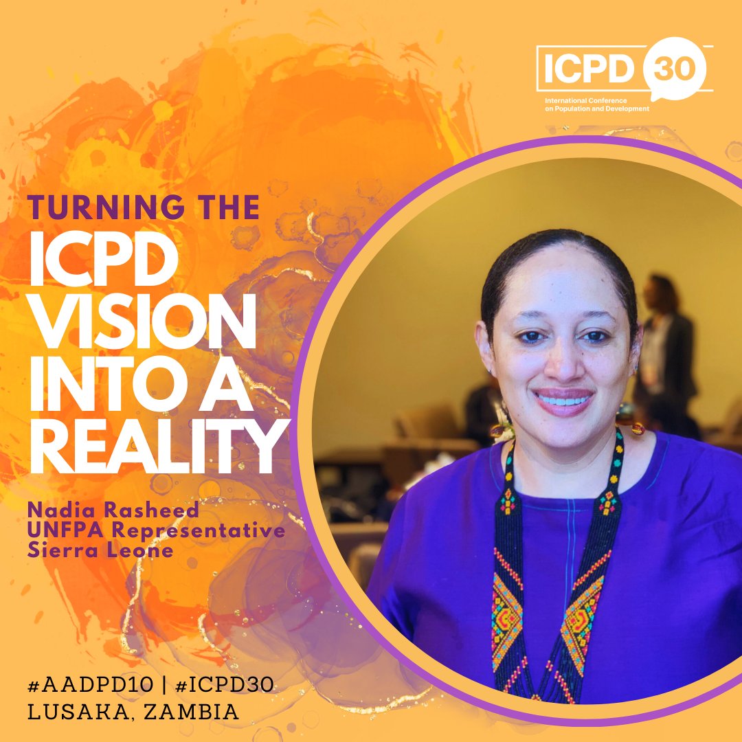 NadiaRashd's tweet photo. This week #African nations are reaffirming committments to the #ICPD Agenda at 10 year review of Addis Ababa Declaration on Population & Development in Lusaka, with sexual & reproductive health & rights, #GenderEquality & empowerment of #youth at the centre.
#AADPD10 #ICPD30 https://t.co/WYIqbqVKpY
