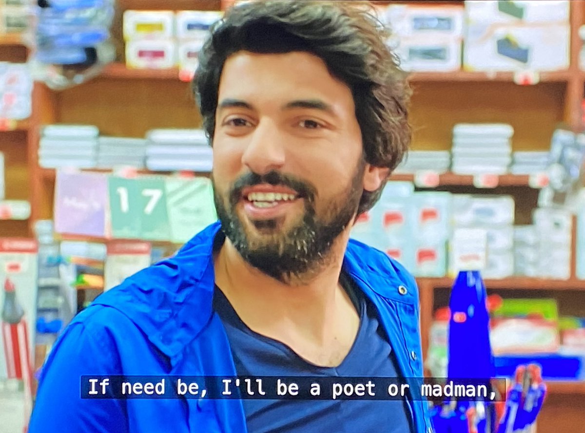 “Si es necesario, seré un poeta o un loco, sólo por hacerla feliz”.
#EnginAkyürek #KPA