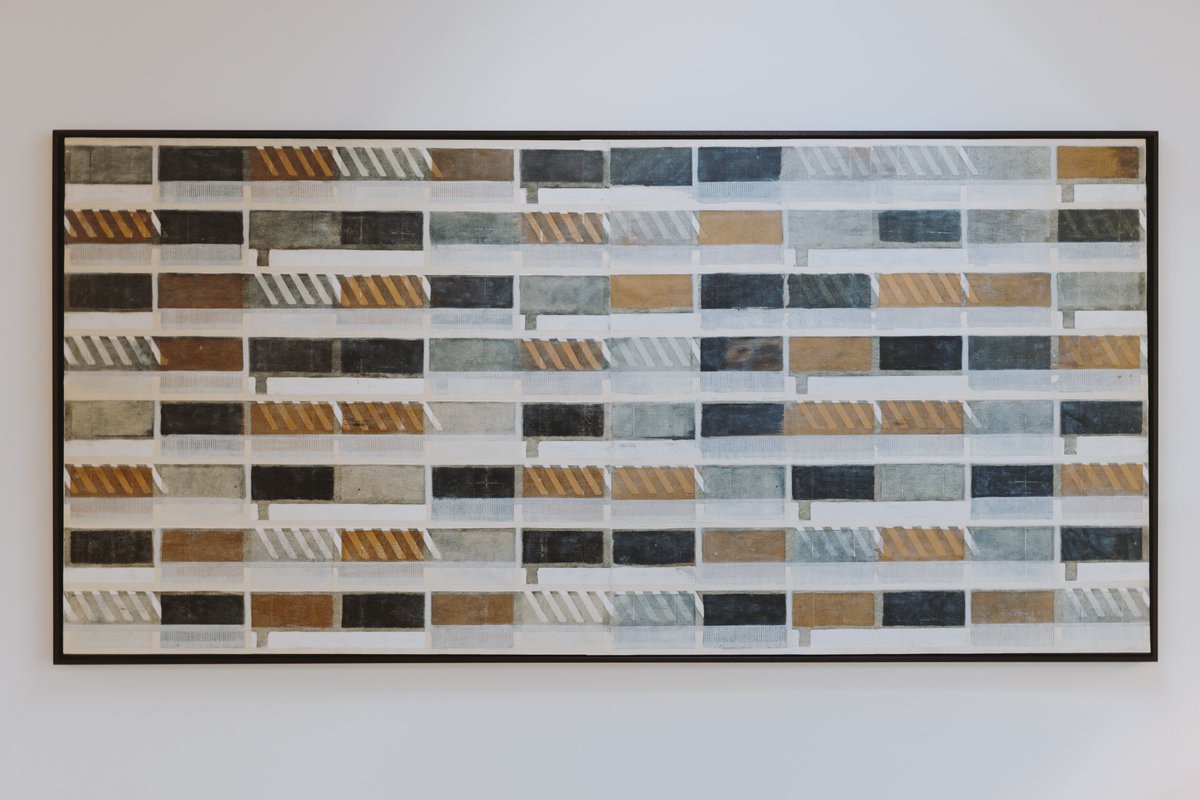 _palou_'s tweet photo. Seida dorado serie Mitjans en la exposición Retículas en @santacole Rosselló 256 Barcelona https://t.co/fWqdRkBwp6