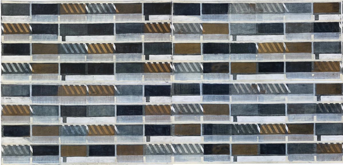 Seida dorado serie Mitjans en la exposición Retículas en <a href="/santacole/">Santa & Cole</a> Rosselló 256 Barcelona