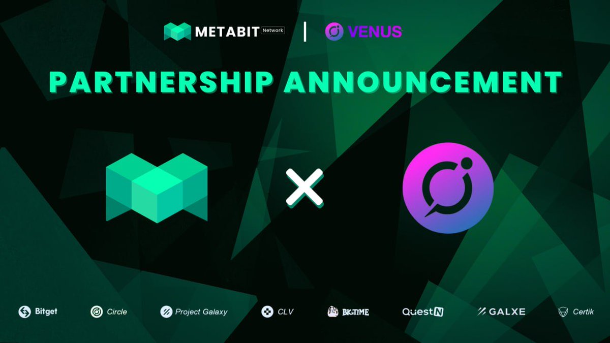 bmtcfoundation's tweet photo. 🎉 Celebrating our strategic partnership with a special giveaway! 🤝 Join the @venusdaoc x @metabitofficial giveaway for a chance to win amazing rewards! 💫

🤔️How to
✅Follow @venusdaoc and @metabitofficial
✅Rt &amp; tag 3 friends

🎁 Reward: 100u $BMTC + 100USDT https://t.co/w6r53FUAeS