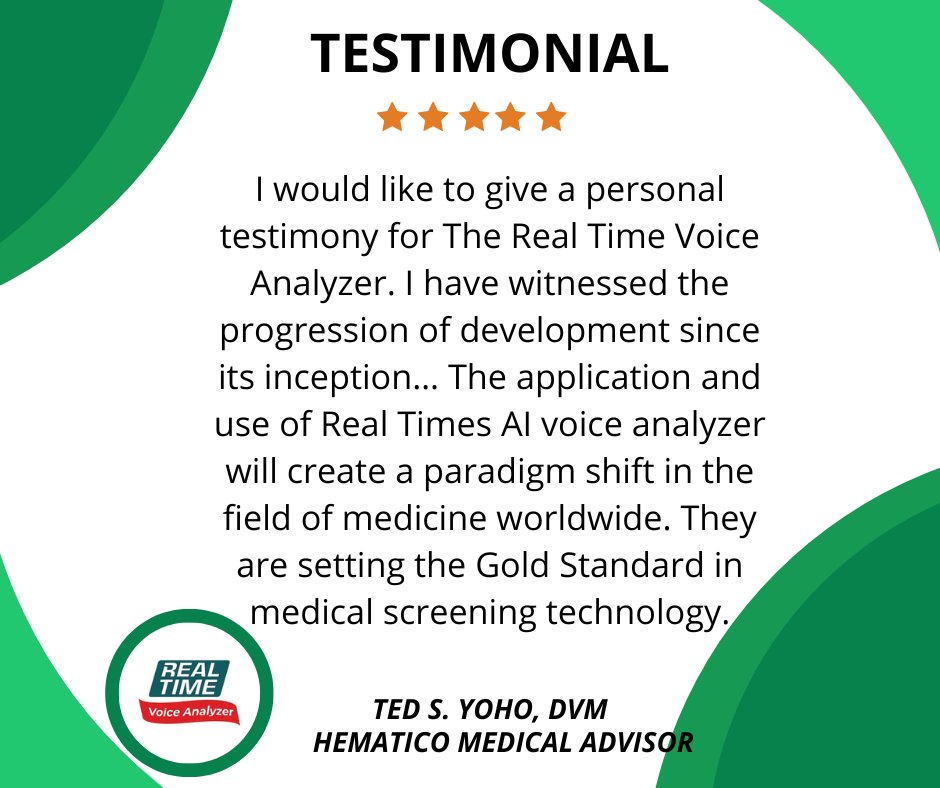 voiceanalyzer's tweet image. ⭐Witness the evolution of cutting-edge medical technology! A personal testimony on the Real Time Voice Analyzer. The future of healthcare begins here. 🔎👨‍⚕️
#RealTimeVoiceAnalyzer #MedicalInnovation #HealthcareTechnology