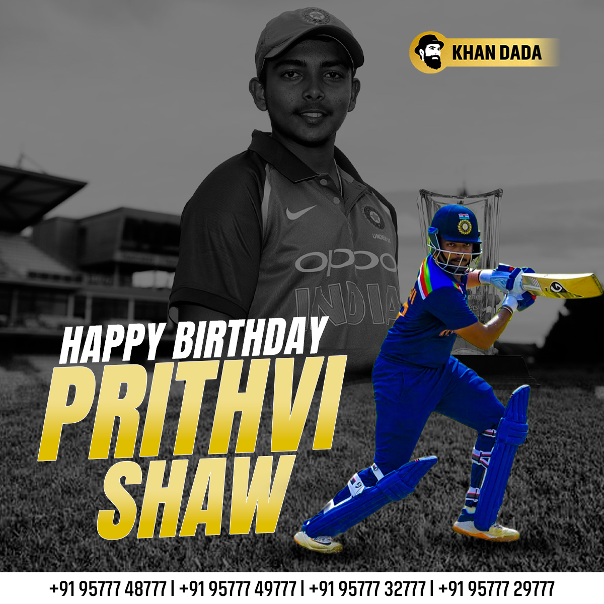 Wishing A Very Happy Birthday to the Young Cricket Sensation, Prithvi Shaw ! 🎂🏏 🎉

#happybirthday #PrithviShaw #HappyBirthdayPrithviShaw #KohliFans #HeavyRain #JGUInternationalisation #NZvsSL #Omegle #HeavyRain #ICCRankings #QudratKaNizam #Railway_New_Vacancy #MrunalThakur