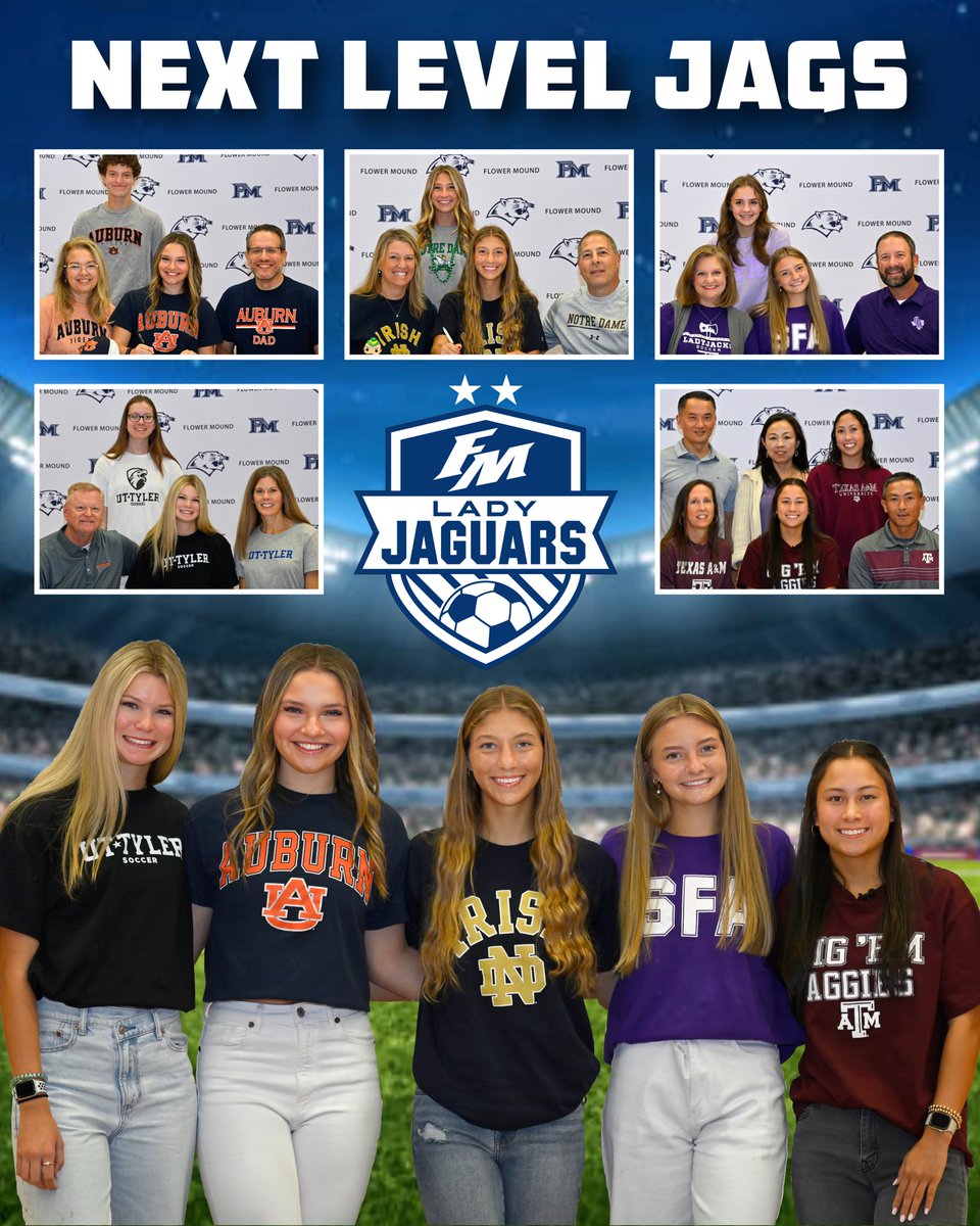 It’s official! Congrats to our Class of 2024 Lady Jags on signing to play at the college level. This milestone is a testament to your dedication, passion, and grit. What a great day to celebrate this milestone with family, friends, and teammates.