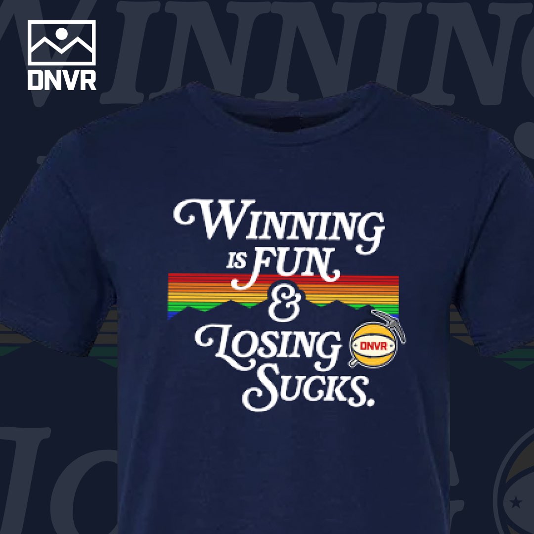 🚨 NEW SHIRT DROP 🚨 As a great man once said “Winning is fun & losing sucks. We couldn’t agree more. GET YOURS HERE⬇️ dnvrlocker.com/collections/fr…