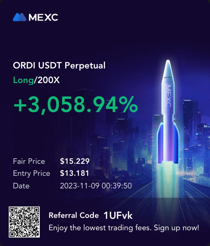 booftoshi's tweet photo. Thanks to crypto just made more than what I make in a month slaving away in a single trade kek… 

Shoutout to ⁦@MEXC_Official⁩ for always fulfilling my degen futures 🫡

$ORDI #ORDI https://t.co/Qwtls9C4NO