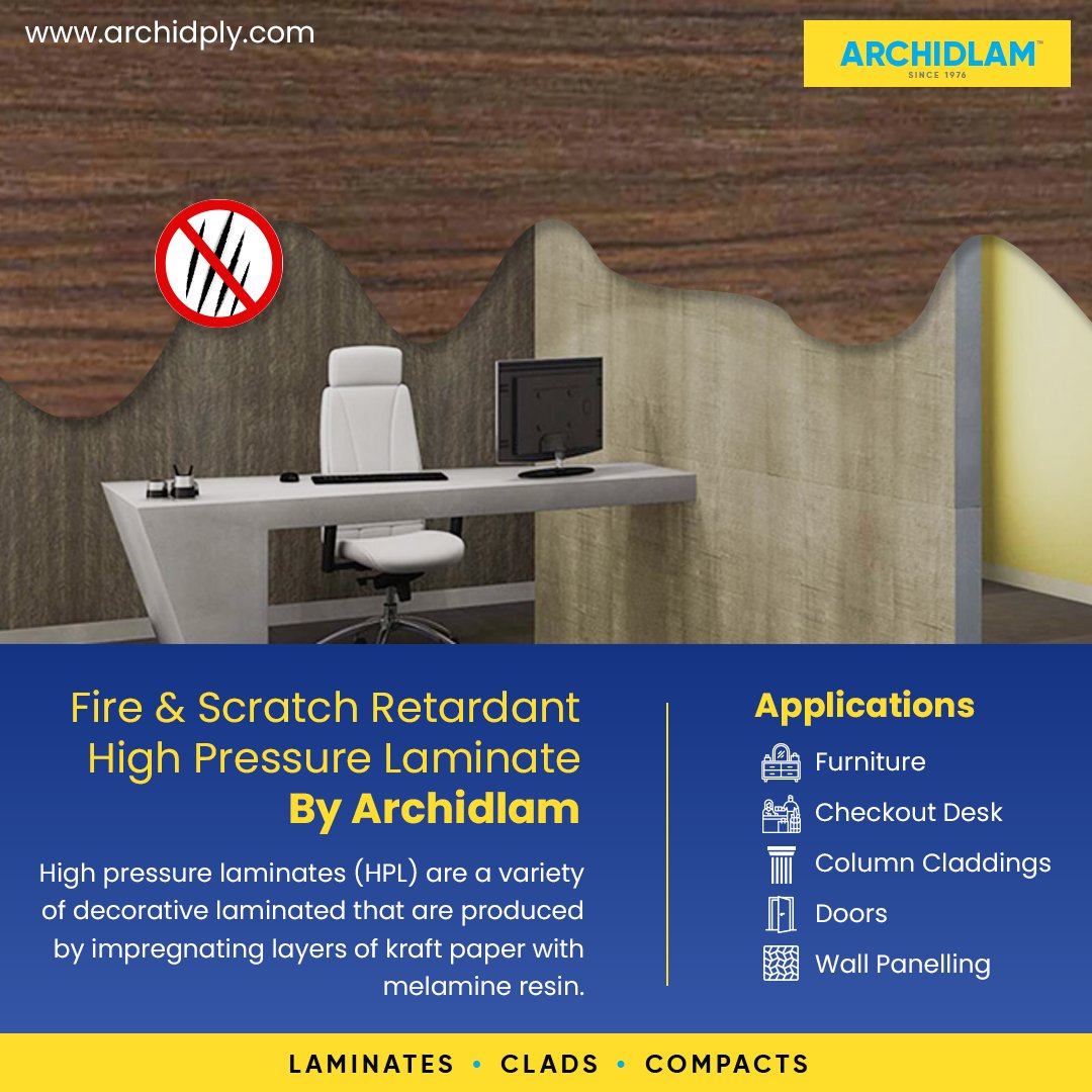 archidplyIND's tweet photo. π Fire & Scratch Retardant High-Pressure Laminate
By Archidlam
π https://t.co/IIy4mQaWVF
βοΈ +91-9711070340
.
.
#archidlam #laminate #laminates #plywoodindustry #magneticlaminate #magneticplywood #interiordesigning #plywood #interiordesign #wood #woodworking #furniture https://t.co/Nq1Zuh89Jb