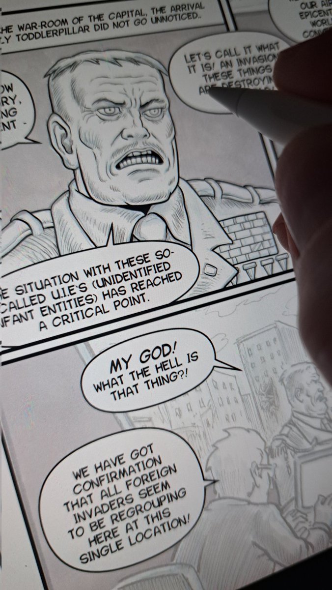 Tim Molloy (@tim_molloy_art) on Twitter photo Work continues apace for the <a href="/toddlerpillars/">Toddlerpillars</a> Graphic Novel. Pencils and script by the marvellous <a href="/UlrichArtist/">ArtistChristopherUlrich</a> Work continues apace for the <a href="/toddlerpillars/">Toddlerpillars</a> Graphic Novel. Pencils and script by the marvellous <a href="/UlrichArtist/">ArtistChristopherUlrich</a>