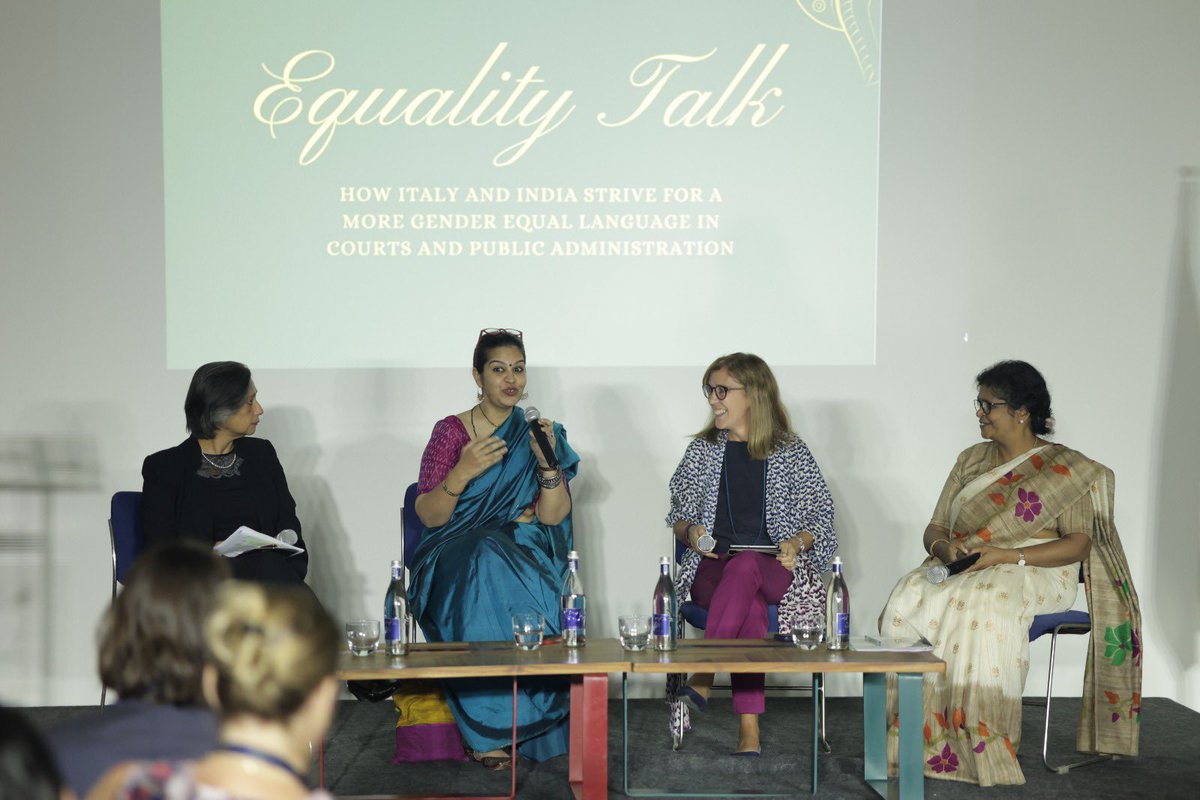 ‘’Equality Talk: how Italy and India strive for a more gender-sensitive language in courts and public administration”: the 1st event during the @italyinindia Presidency of the #EUGenderChampion Initiative (October 2023 – March 2024).
Sharing ideas for a better future.