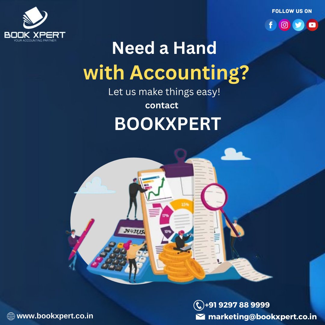 XpertBook's tweet photo. Need a Hand with Accounting?
Let us make things easy!
contact
BOOKXPERT -092978 89999
#bookxpert #accounting #accountingservices #accountinglife #accountingfirm #accountingandfinance #bookxpertaccounting #business #businessowner #financialtransactions #accountant #accountingissue https://t.co/adeRjcKLXJ