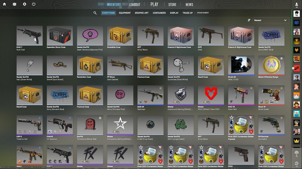SprayFect's tweet photo. Wtf got a insane weekly drop
Thanks @CounterStrike 
@ThourCS people have got it before ? https://t.co/ZEBlSP8xf2