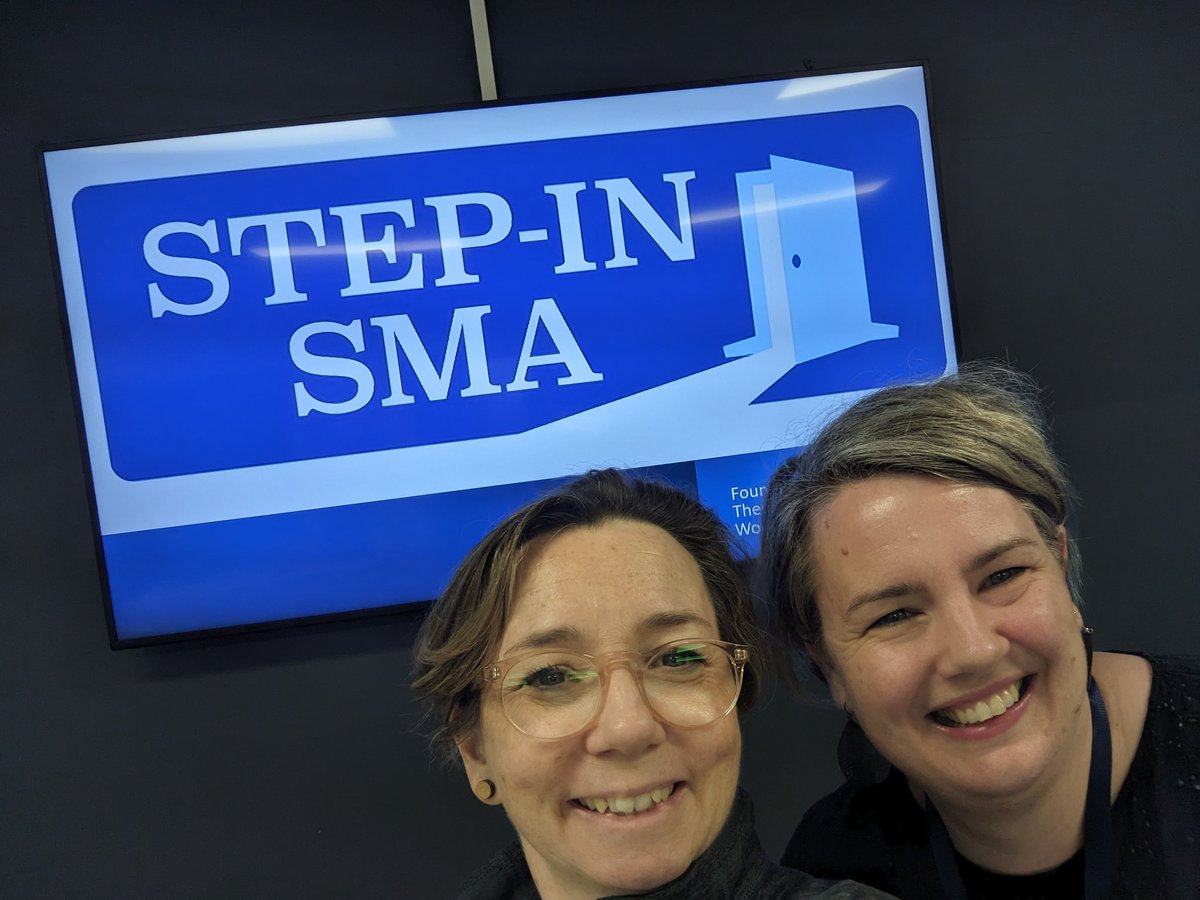 End of Day 1 <a href="/stepin_sma/">STEP-IN SMA</a> Foundations physiotherapy #SpinalMuscularAtrophy course #Australia and these two facilitators are having a lot of fun! <a href="/SCHNkids/">Sydney Children's Hospitals Network</a> <a href="/RCHMelbourne/">The Royal Children's Hospital, Melbourne</a> <a href="/smaaustralia/">SMA Australia</a>