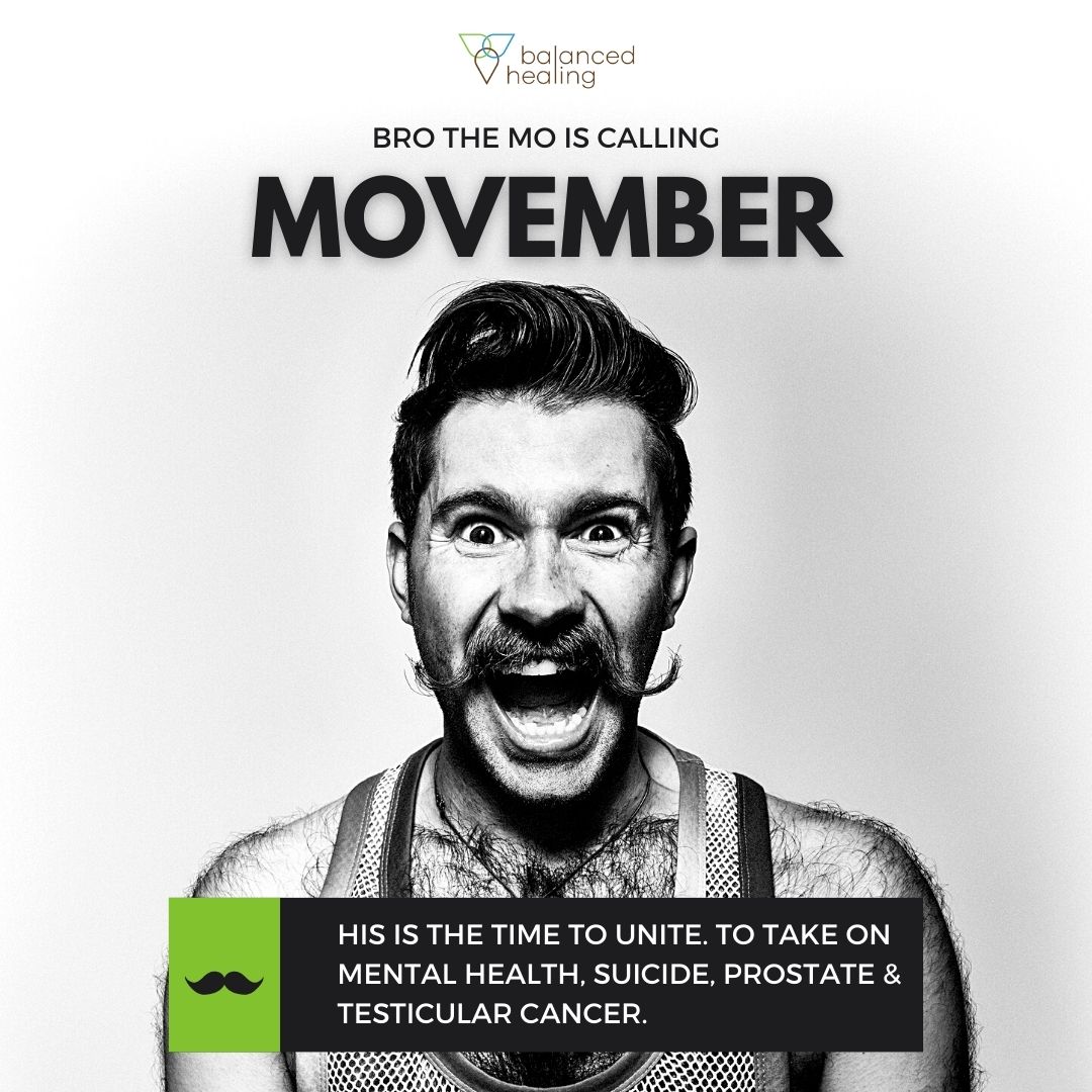 holisticbal's tweet photo. BROS THE MO IS CALLING🤵

MOVEMBER is our time to unite. 
When brave and selfless men around the world grow a moustache, , all to raise awareness and funds for men's health.  

Book your #balancedhealing wellness screening today - https://t.co/kQY043wEp9 
#movember #menshealth https://t.co/urCoAn0qcf
