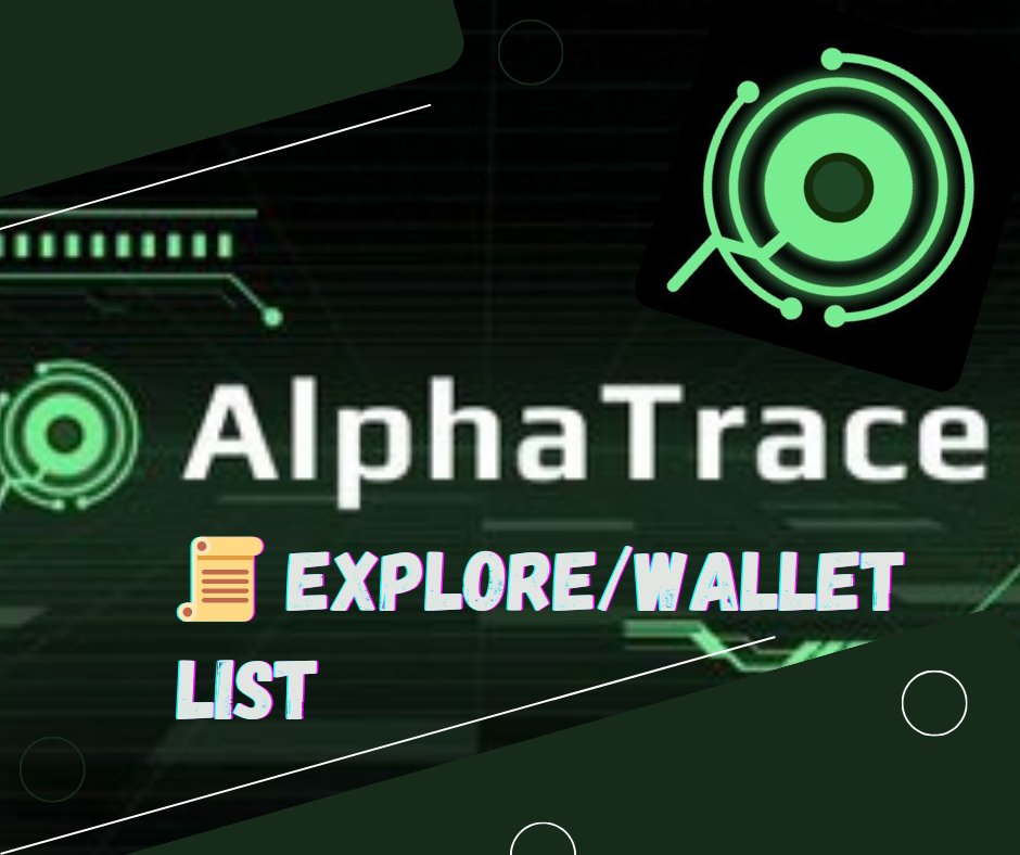 the_arab_forex's tweet image. Explore / Wallet List: AlphaTrace simplifies the process of navigating through multiple wallets. With our intuitive Wallet List feature, you can effortlessly view all your wallets in one place. Instantly access crucial data  as wallet balances, transaction histories.#AlphaTrace
