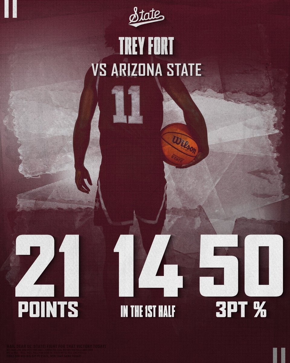 .<a href="/TreyFort3/">Trey Fort</a> had himself a game in his Bulldog debut! 

#HailState🐶