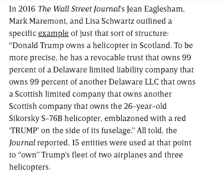 Great article from Wired on money laundering and Trump.https://www.wired.com/story/if-trump-is-laundering-russian-money-heres-how-it-works/