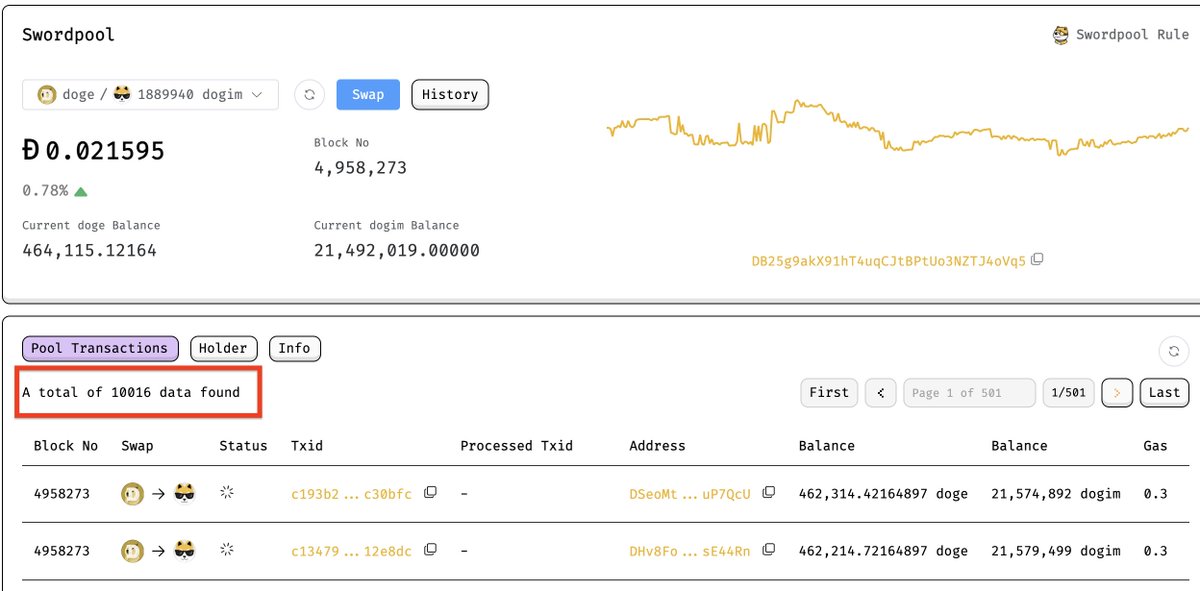 0xDeMoo's tweet photo. DRC20龙头 $dogim 铭文Swap 3天破10000笔交易! 这交易量已经超越一大把高估值高融资只会pua用户的传统DEX

Dpal完整而创新的生态, 很多人都还不知道, 才刚刚开始!
