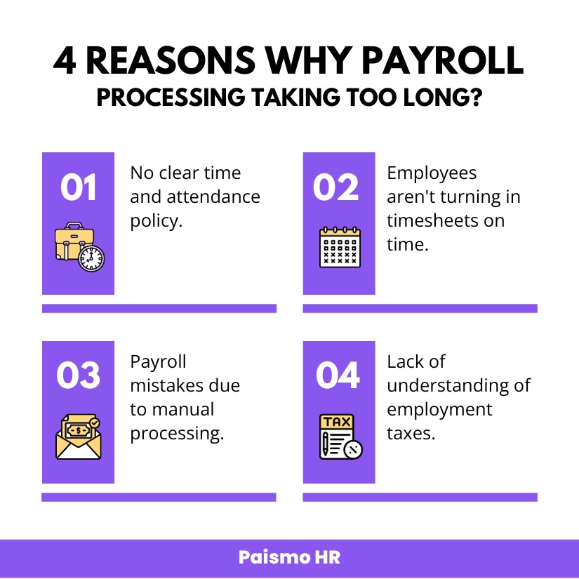 PaismoHR's tweet image. ⏲️ #Payroll processing is the lifeblood of any #business, but it can also be a major headache. By understanding the reasons for payroll delays and taking steps to improve the #payrollprocess, to ensure that #employees are paid on time.

#hr #hrtech #startuppakistan #paismohr