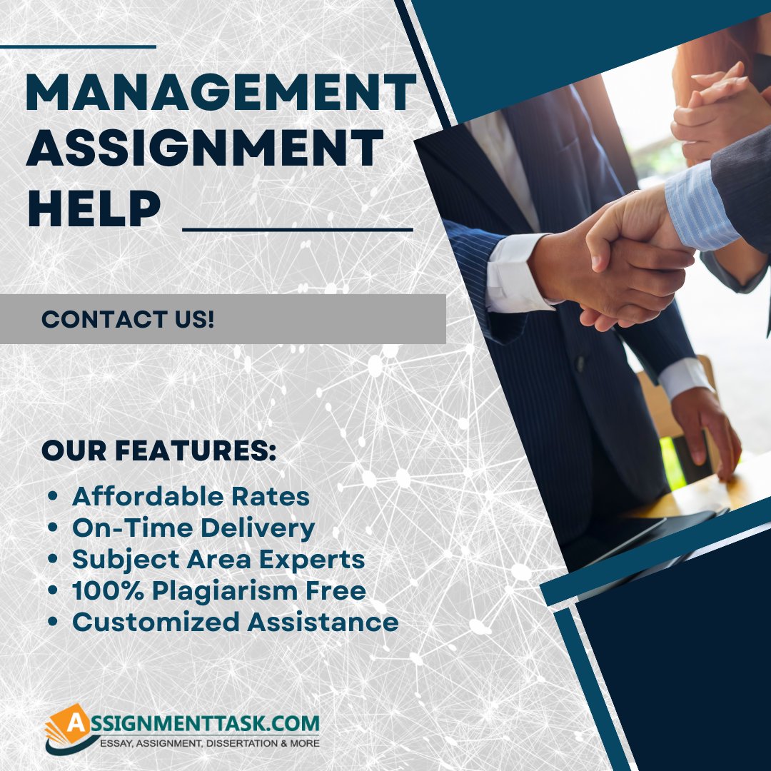 AssignmentTask's tweet image. Struggling with your #Management #Assignments ? Get affordable #ManagementAssignmentHelp by #experts . We offer 100% plagiarism free work with a secure A+ grade.
Visit us: bit.ly/3BncaeA
#assignmenttask
#education
#writingtips
#Students
#studyabroad
#writing