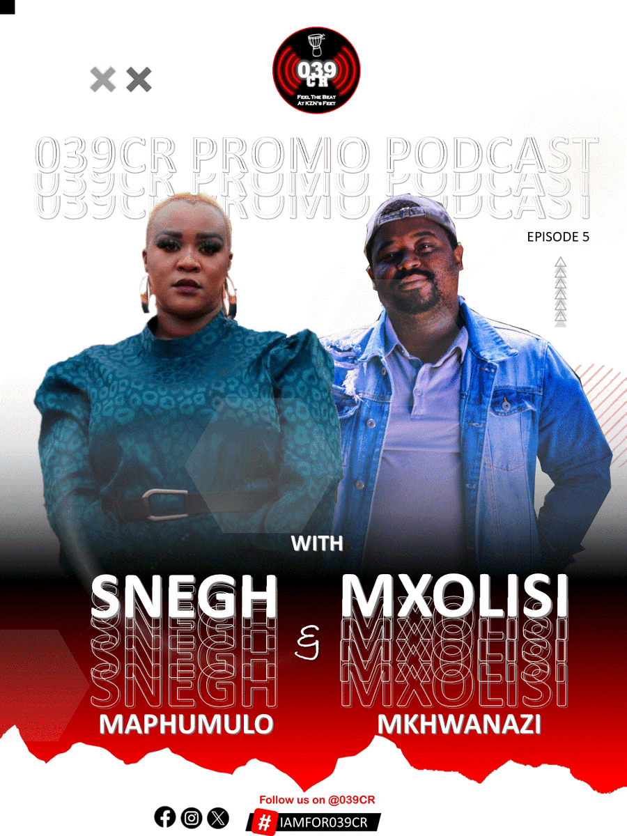 039CR's tweet photo. Hi everyone! 👋🏾

Episode 5 of the 039 CR Promo Podcast is now available.
Some of the most well-known figures in the community are featured in this episode, including:
 - Pastor Lwazi Khumalo, offers guidance and inspiration to students preparing for their final examinations. https://t.co/niFZRKiWNO