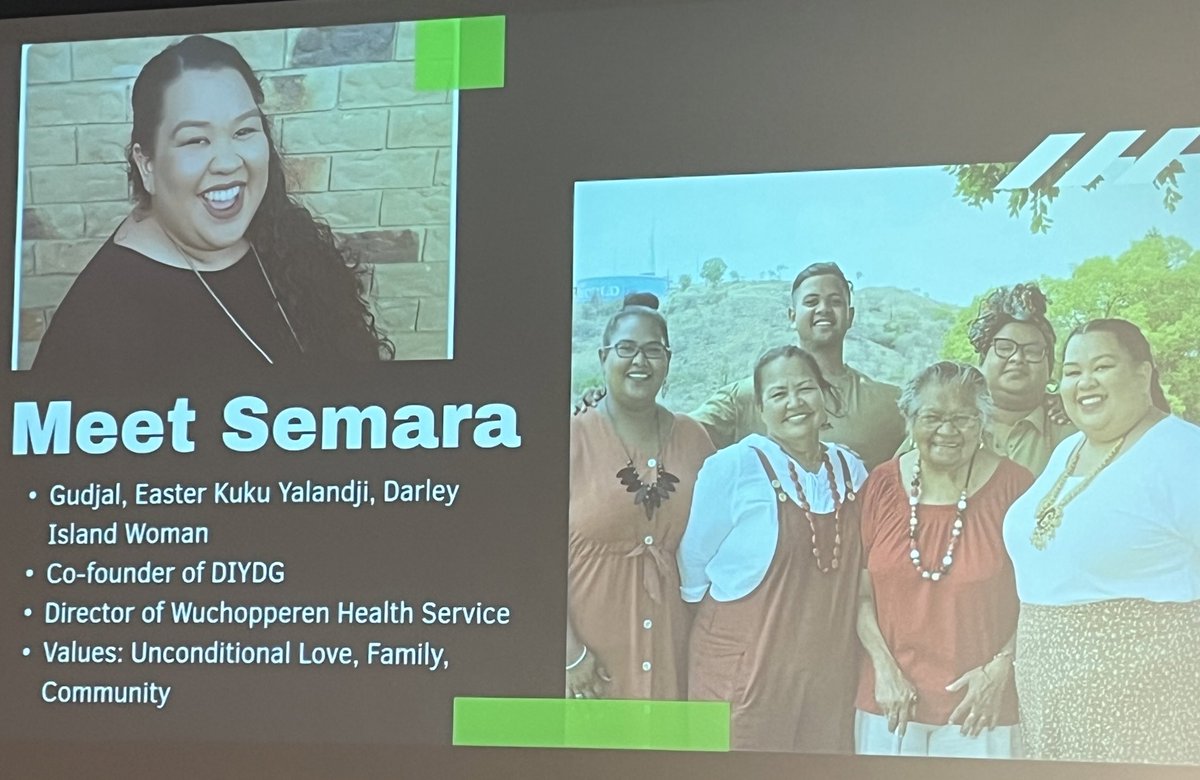 Terrific plenary from Semara Jose from <a href="/DIYDGmob/">Deadly Inspiring Youth Doing Good</a> at <a href="/AusAAH/">AAAH</a> conference. Inspiring. Brave. Generous. Thanks for the fun of paper scissors rock - snake!