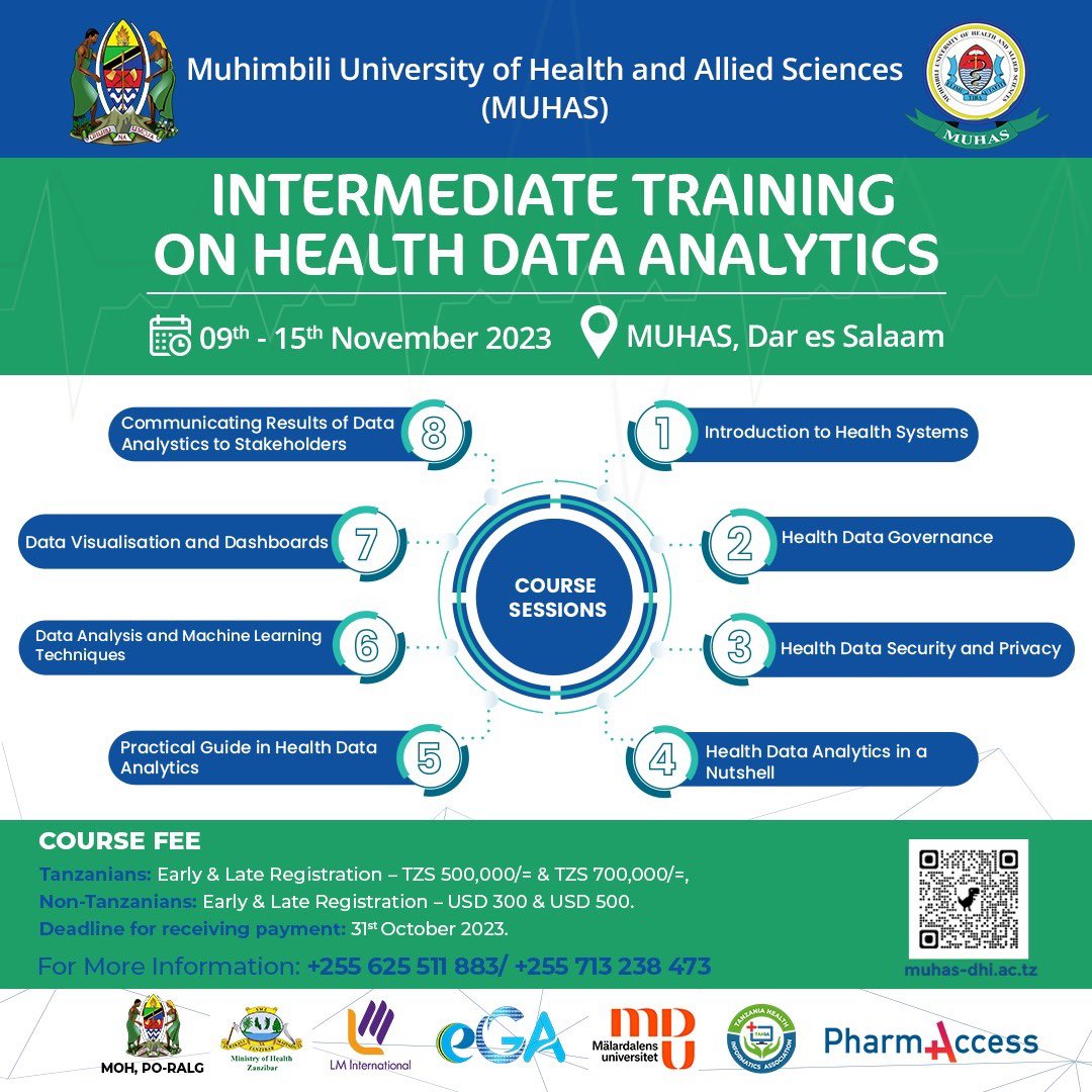 sang_udi2's tweet photo. Today marks the beginning of exploration into powerful machine learning techniques for unraveling insights from healthcare data. @muhimbiliuniver
#DataAnalytics is crucial for healthcare system to make informed and evidence-based decisions.
#MLHealth https://t.co/Pq6S83WkAh