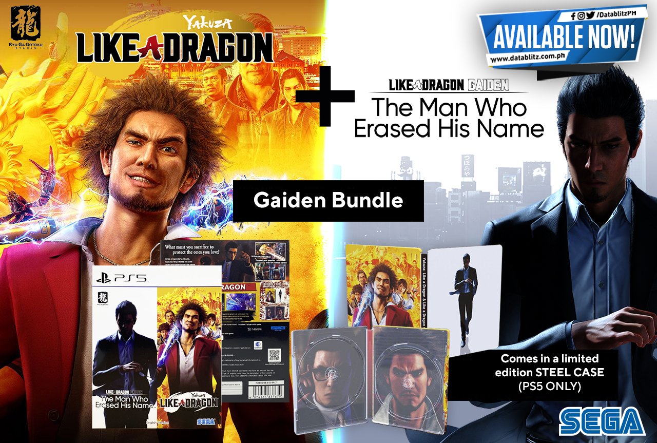 Yakuza: Like a Dragon & Like a Dragon Gaiden Bundle (Chinese) for  PlayStation 5 - Bitcoin & Lightning accepted