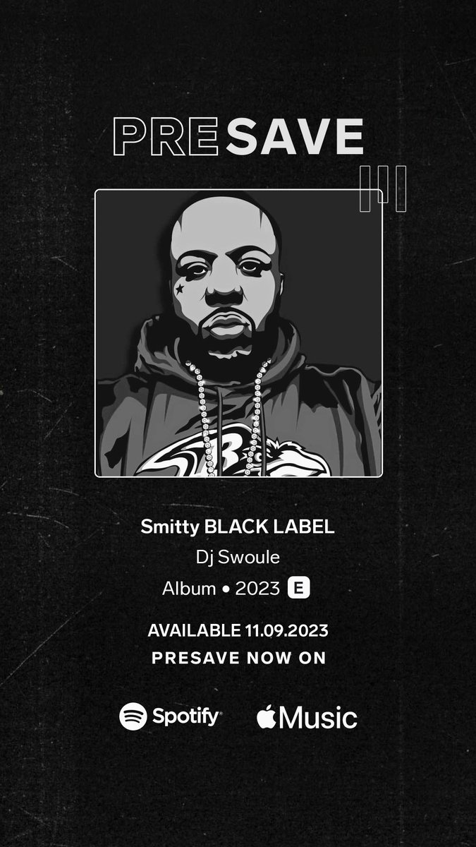 DaRealDJSwoule's tweet photo. Dj Swoule - Smitty BLACK LABEL https://t.co/wzD7o46UT1 https://t.co/BTc6rbaB8O