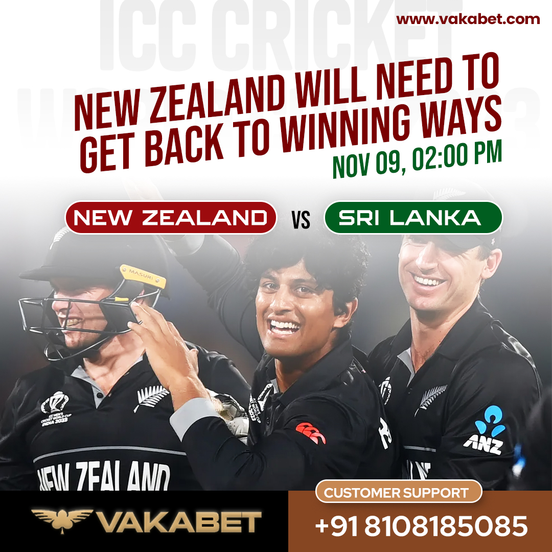 vakabet's tweet photo. Cricket Alert! 🏏
Today at 2 PM, it's New Zealand vs Sri Lanka in the ICC Cricket World Cup.
New Zealand will need to get back to the winning way.

WhatsApp to get ID : +91 8108185085
Welcome Bonus and Refill Bonus Available

#ICCWorldCup #NZvsSL #CricketShowdown  #vakabet https://t.co/qBDj3Sx017
