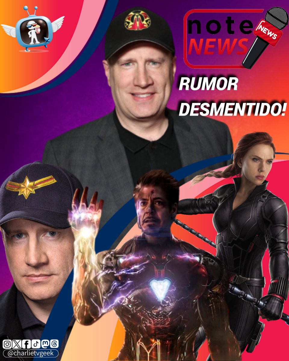charlietvgeek's tweet photo. #NoteNews

#KevinFeige responde a los rumores del regreso de los Avengers originales al #UCM!

El jefe de #MarvelStudios, Kevin Feige se ha referido a los recientes rumores que apuntan que se estaría analizando la posibilidad de traer de regreso a los Avengers originales al Universo Cinematográfico marvel.

En el marco de la premier de #TheMarvels, es que Feige en conversación con Entertainment Tonight (Vía #ScreenRant) respondió a los rumores surgidos en las últimas semanas.

“Tenemos que ver. ¿Es esa la respuesta? Los #Avengers caídos regresan... ¿es ese (el nuevo rumor)? Literalmente no lo he visto. No discutimos eso [después de que le explicaran el rumor] tras el retiro la verdad. Estamos haciendo un proyecto con Scarlet. Amo a Robert, él es parte de la familia pero en términos de regresar, tendremos que ver”, señaló.

Cabe recordar que el reporte apuntaba a que se estaría discutiendo de forma interna el traer de regreso al #IronMan de #RobertDawneyJr y a la #BlackWidow de #ScarlettJohansson, ambos personajes que perdieron la vida en Avengers: Endgame (2019).

Actualmente hay dos películas de Avengers en el calendario del UCM ,por un lado Avengers: Kang Dynasty que se estrenará el 1 de mayo de 2026 y Avengers: Secret Wars programada para el 7 de mayo de 2027.

Cabe recordar que tras el estreno de Endgame, el UCM no se encuentra en el mejor de sus momentos con las diferentes películas y series no logrando el éxito esperado.